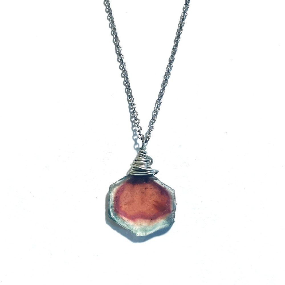 Watermelon Tourmaline Necklace